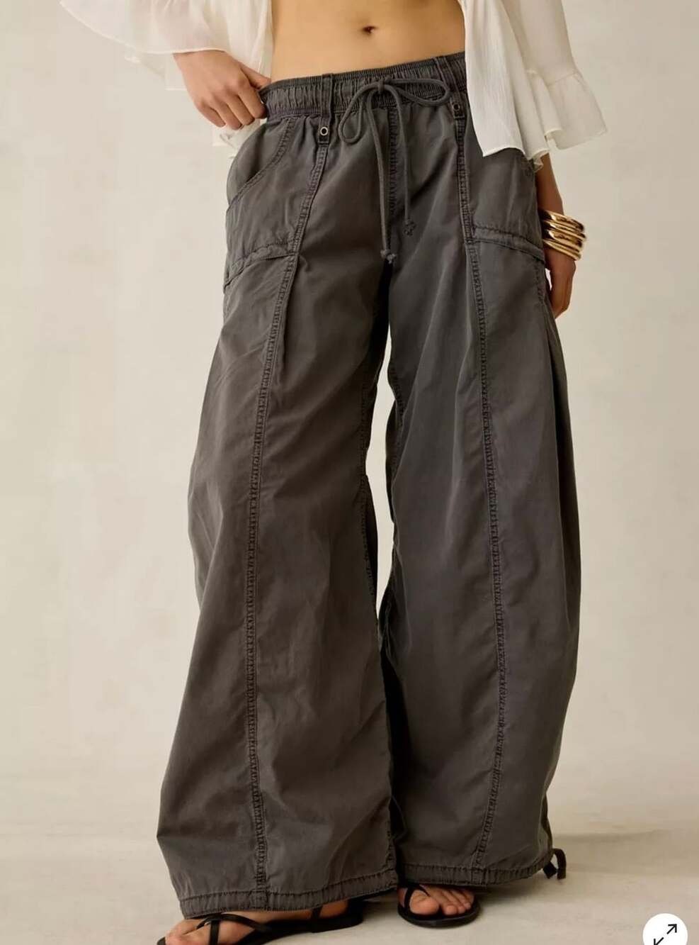 BDG Sunridge Mid-Rise Cargo Balloon Pants Size Small